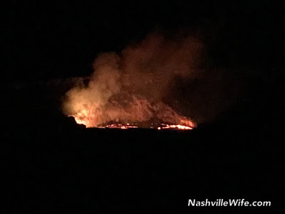 Hawaii volcano active lava flow