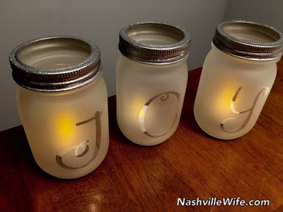 homemade mason jar Christmas lanterns 