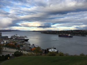 Old Quebec City view of Lower Town St Lawrence