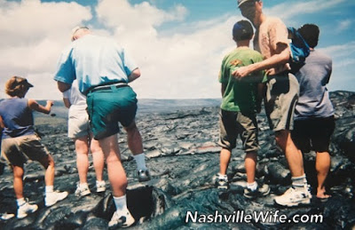 Hawaii volcano active lava flow